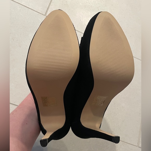 Dolce Vita Bridgette black suede loafer heels - Picture 7 of 7